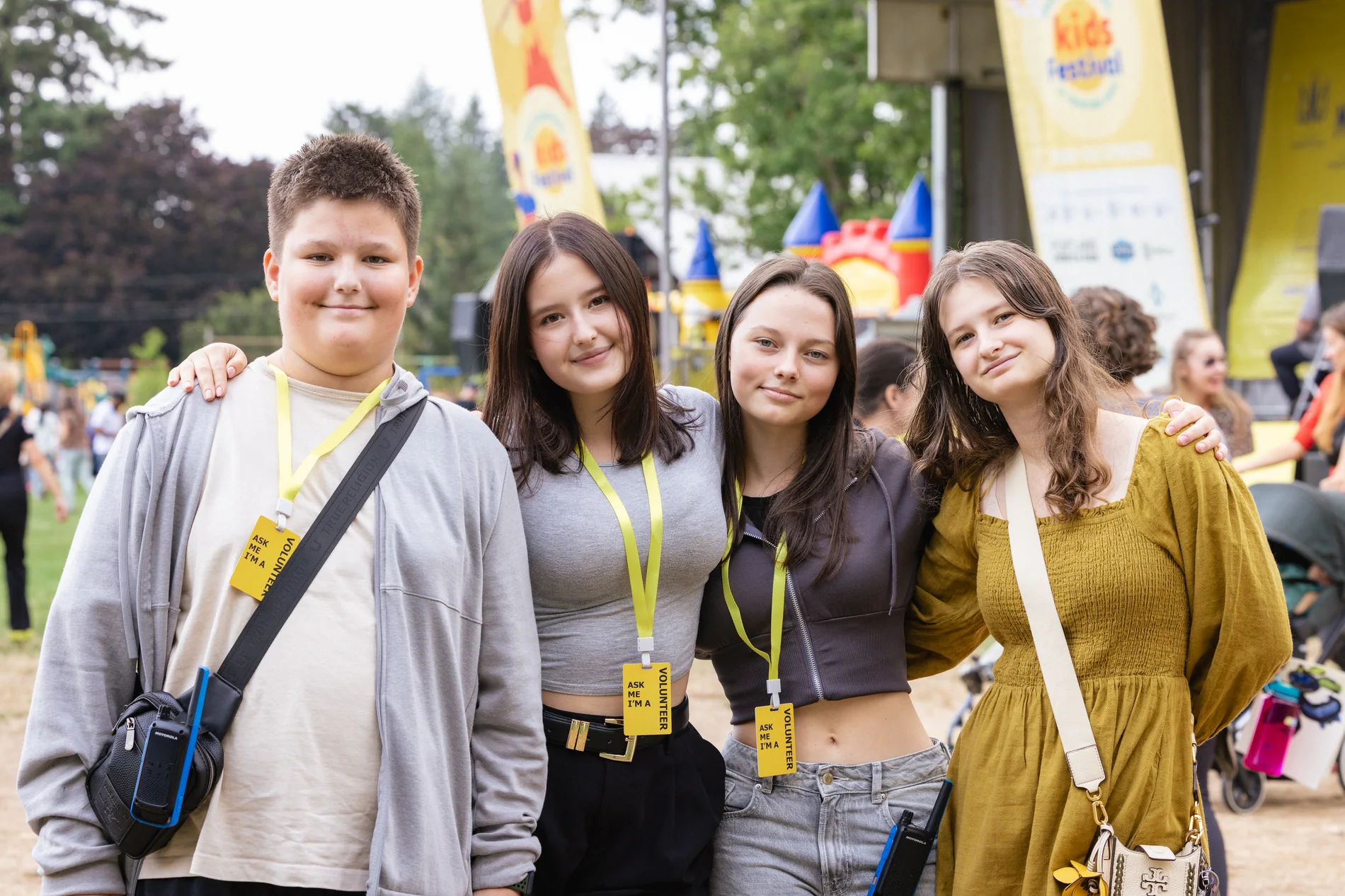 Youth volunteers at the Multicultural Kids Festival in Portland